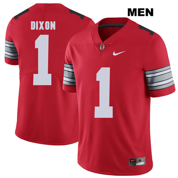 Ohio State Buckeyes Men's Johnnie Dixon #1 Red Authentic Nike 2018 Spring Game College NCAA Stitched Football Jersey IW19J54WU